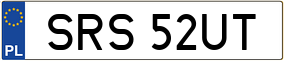 Trailer License Plate